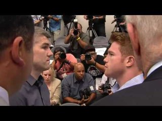 CANELO VS SMITH FACEOFF - VID GOLDEN BOY PROMOTIONS