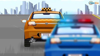 The Yellow Tow Truck rescues Cars Kids Service & Emergency Vehicles Cartoons for toddlers