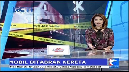 Sedan Tertabrak Kereta Api yang Melintas di Bekasi
