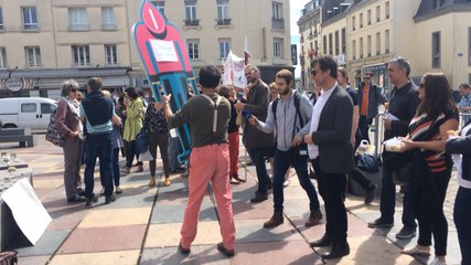 Manifestation de travailleurs sociaux