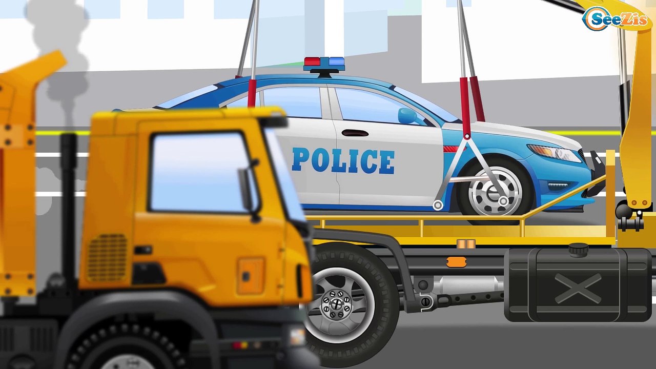 Мультфильм! Красный Бульдозер и Грузовик Мультик про Весёлые МАШИНКИ Развивающие Видео для детей