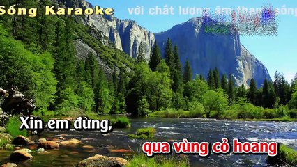 Karaoke - Hoa Cài Mái Tóc - Nhạc Sống Hay Nhất 2017