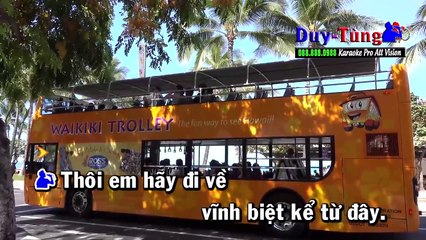 Karaoke - Đường Tình Đôi Ngả - Nhạc Sống Song Ca Hay Nhất 2017