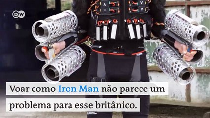 Miniturbinas permitem que uma pessoa voe por 10 minutos