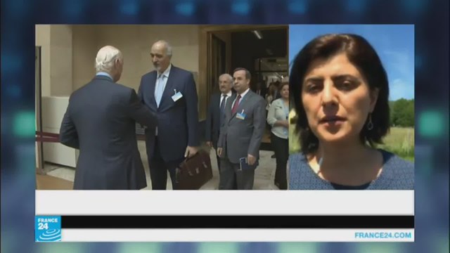 وفد الحكومة السورية يجتمع بدي مستورا والمعارضة تتمسك بمطلب رحيل الأسد