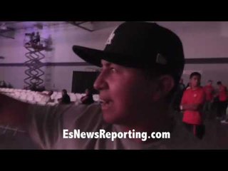 Brian Gallegos before his KO win tonight - EsNews Boxing
