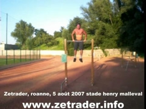 Zetrader Roanne mode rocky training stade henry malleval barre de tractions