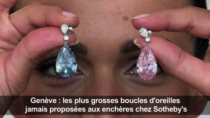 Suisse: vente aux enchères de boucles d'oreilles spectaculaires