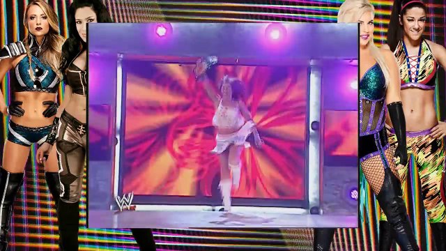 WWE RAW 01-08-2007 Melina & Victoria vs Maria & Mickie + Backstage Segment