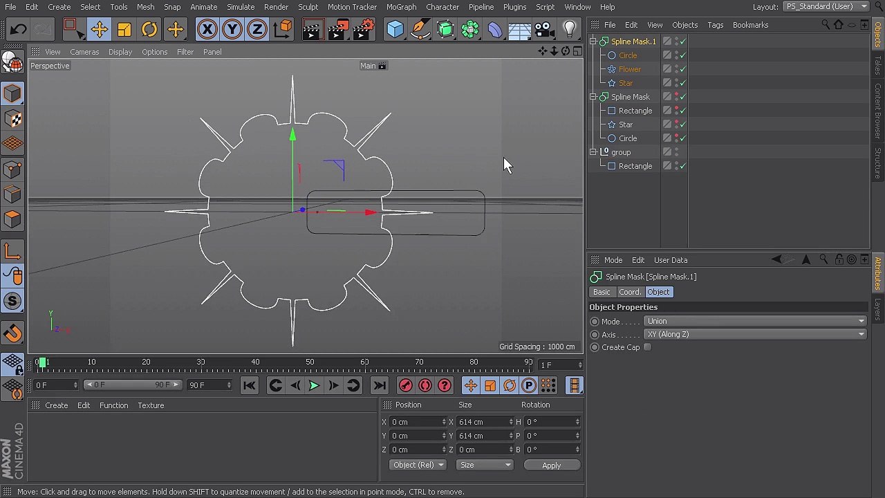 CINEMA 4D - Working with Spline Masks