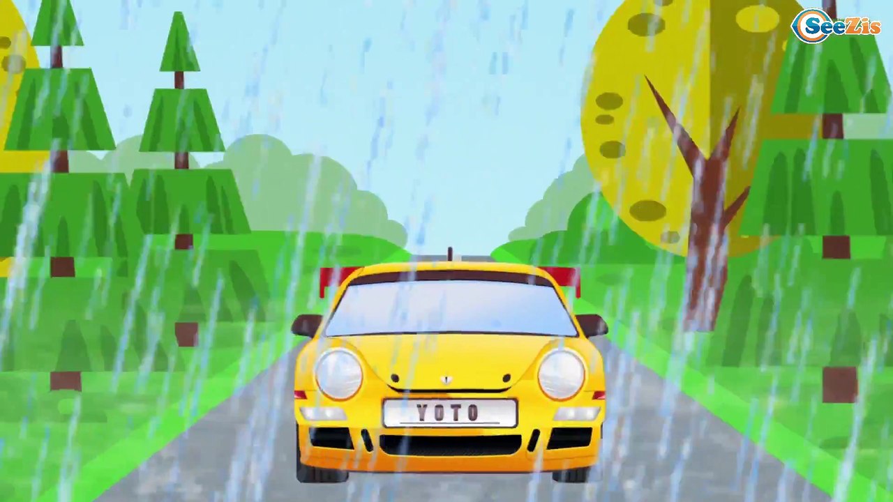 El Coche de Policía! PERSECUCION a Autos de Carreras - Caricatura de carros para niños