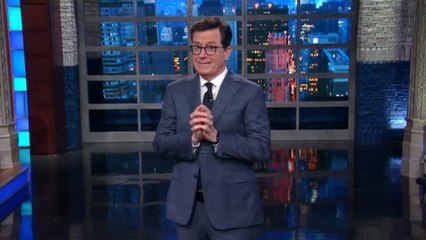 Stephen Colbert Begs Trump Not to Fire Sean Spicer | THR News
