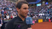 Rafael Nadal On-court Interview after his Victory at Madrid Open 2017