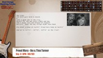 Proud Mary - Ike & Tina Turner Drums Backing Track with chords and lyrics