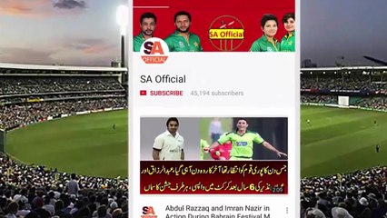 Imran Nazir and Abdul Razzaq in Action After 3 Days