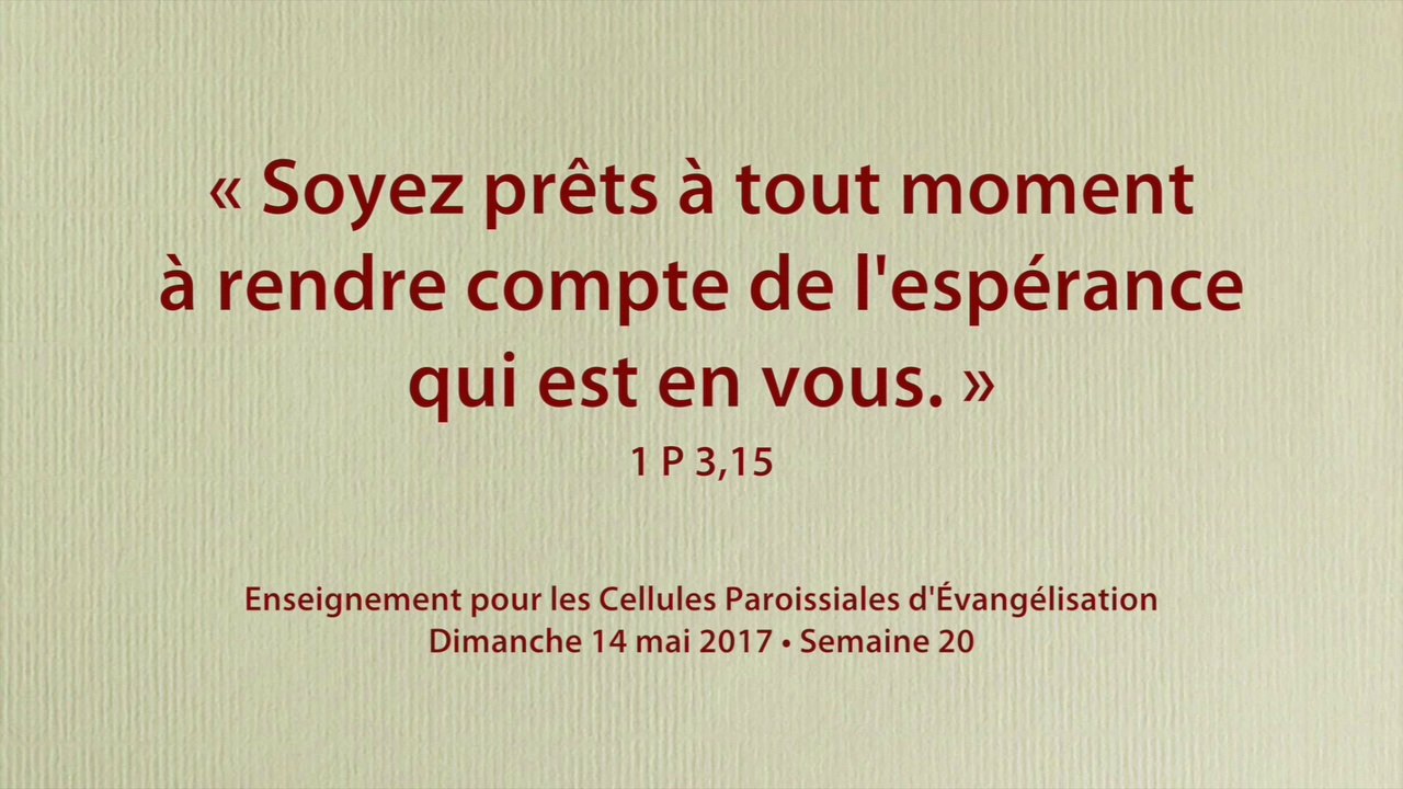 1720 - Témoigner de l'Espérance