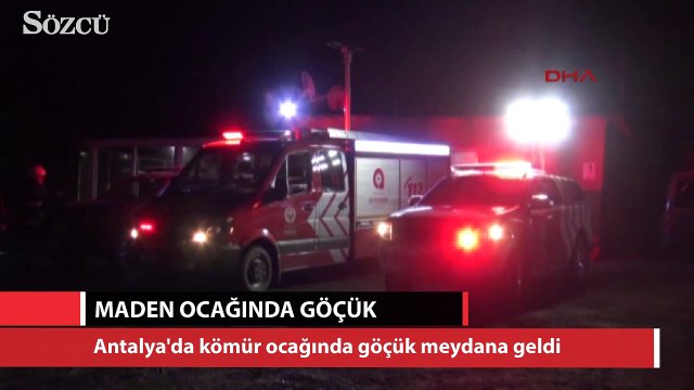 Antalya maden ocağında göçük meydana geldi