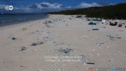 "Maior densidade de plástico que já vi", diz cientista sobre poluição em ilha