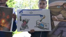 Viyana'da Filistinli Tutukluların Açlık Grevine Destek Gösterisi