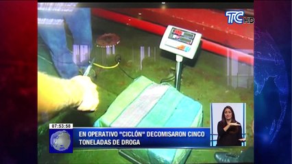 Resultados de operativo antidrogas entre Ecuador y España
