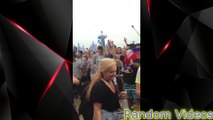 Girl Instantly Regrets Dancing In Empty Area At Rock Concert