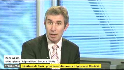 René Adam (AP-HP) : "Le patient pourra prendre directement un rendez-vous qui lui convient"