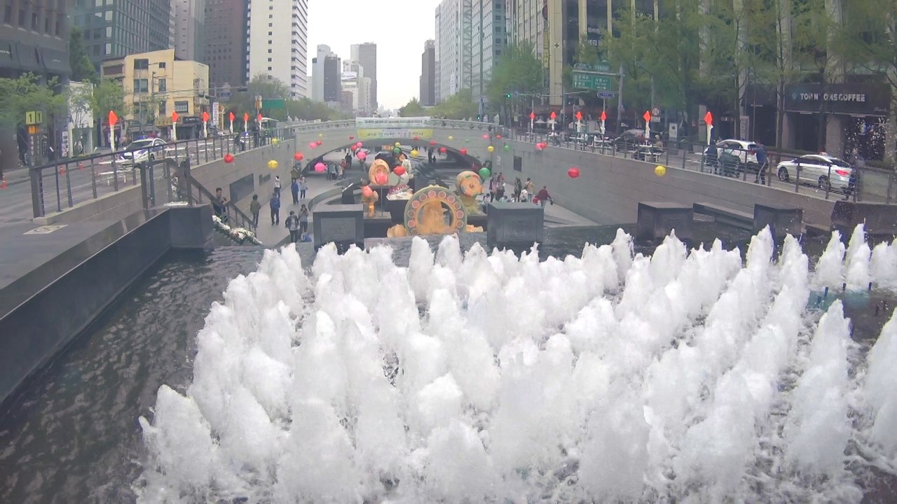 Cheonggyecheon,Seoul 韓國首爾清溪川