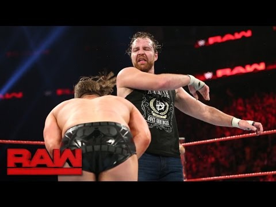 Dean Ambrose Vs The Miz For Intercontinental Championship -Wwe Raw 05_16_2017