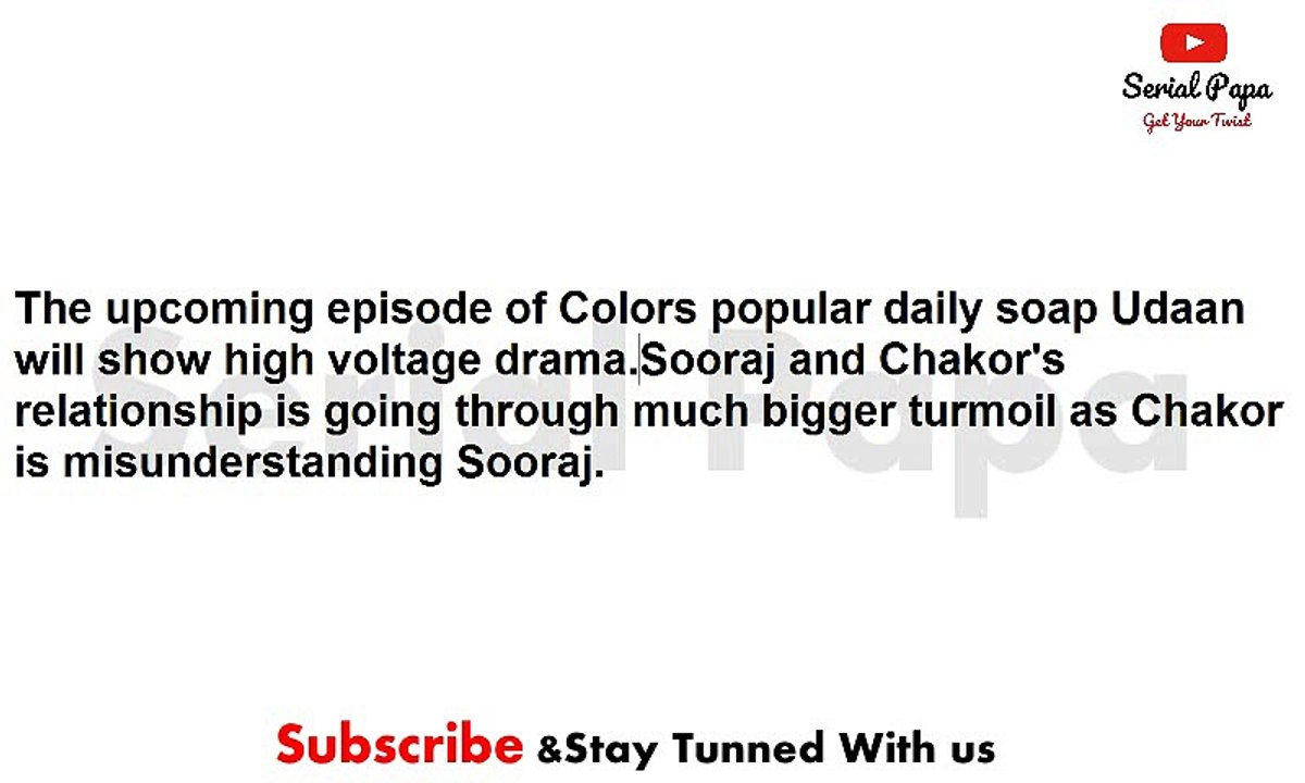 Udaan,17th may 2017 news,Sooraj,burns,divorce,papers,refuses to,leave,Chakor's,love