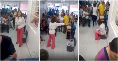 Negaram-lhe acesso ao WC e acabou mesmo por fazer as necessidades num caixote do lixo