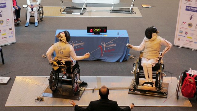 14ème Tournoi de Villemomble (2017) // Finale Fleuret Dames cat B // SABLON (FRA) vs MAKRYTSKAYA (BLR)