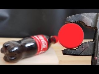 EXPERIMENT Glowing 1000 degree METAL BALL VS COCA COLA
