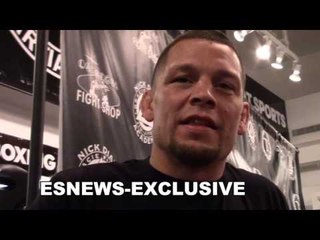 What Did Shaq Tell Nate Diaz Right Before The McGregor Fight EsNews Boxing