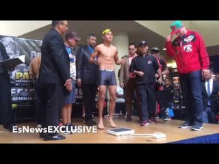 ALBERT PAGARA VS CESAR JUAREZ FACE OFF & WEIGH IN - EsNewsEXCLUSIVE