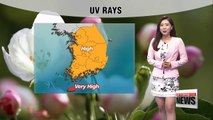 Warmer highs, sunny skies under strong UV rays