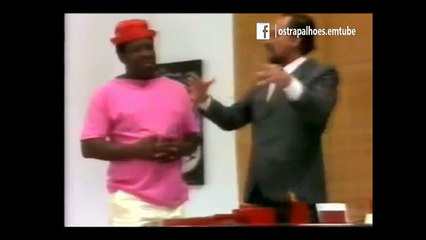 Só quadros do  Mussum EM ENTREVISTA DE EMPREGO ( Os Trapalhões)