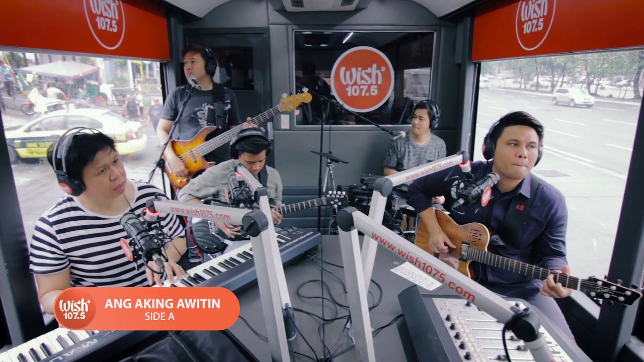 Side A perform  Ang Aking Awitin  LIVE on Wish 107.5 Bus