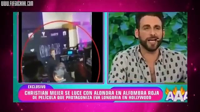 A LO GRANDE! CHRISTIAN MEIER Y ALONDRA GARCIA MIRO JUNTOS EN ALFOMBRA ROJA INTERNACIONAL