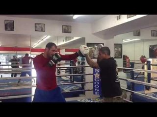 Ricky Funez working mitts