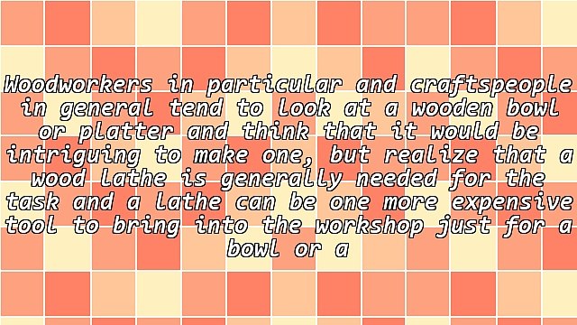 Woodturning - What Can You Make With A Wood Lathe?