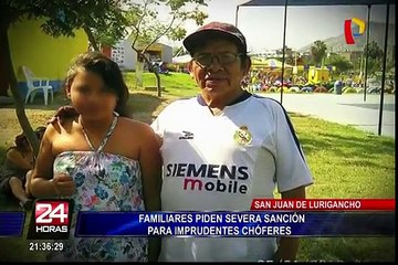 SJL: familiares de hombre atropellado por bus exigen justicia