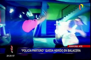 Huaycán: estado de salud de agente baleado se mantiene estable