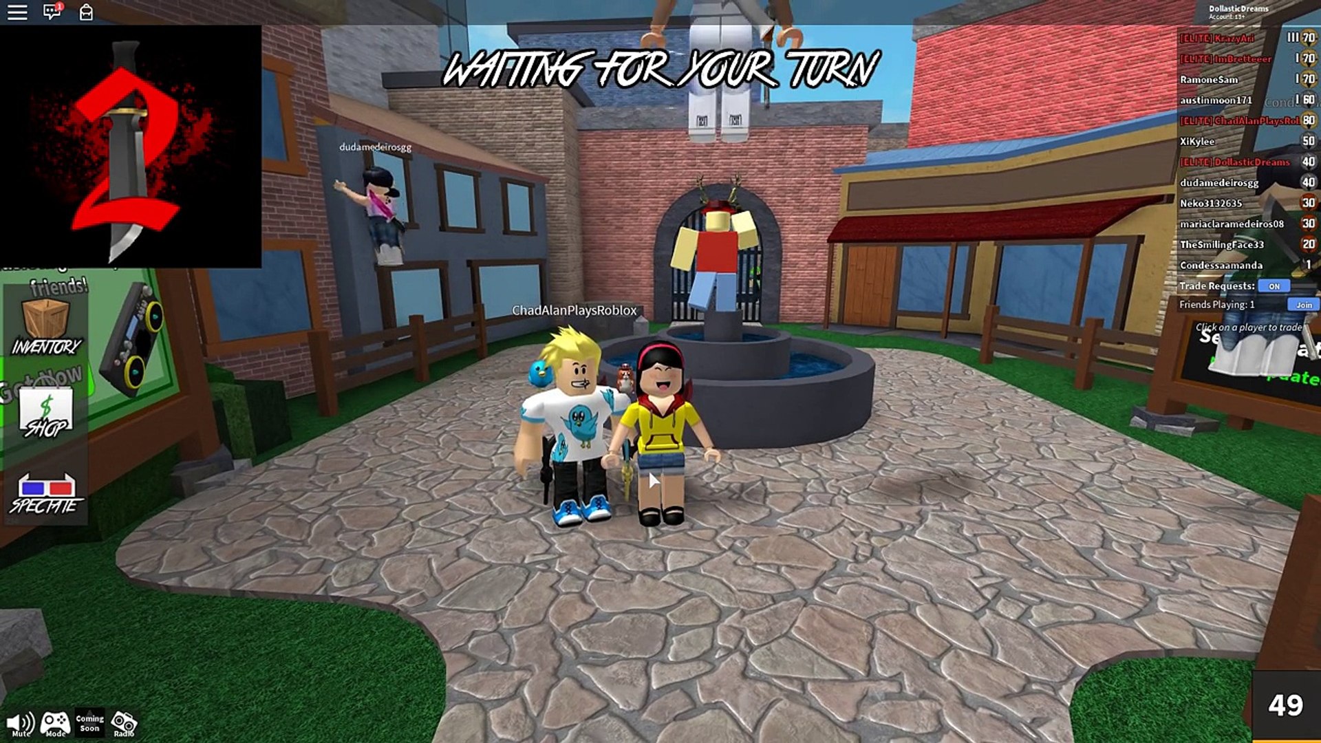 Show Down Time Roblox Murder Mystery 2 With Gamer Chad - dollastic roblox