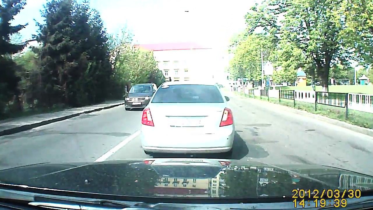 Quand toutes les voitures s'arretent pour laisser passer une famille de canards