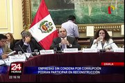 Empresas sin condena por corrupción podrán participar en reconstrucción del país