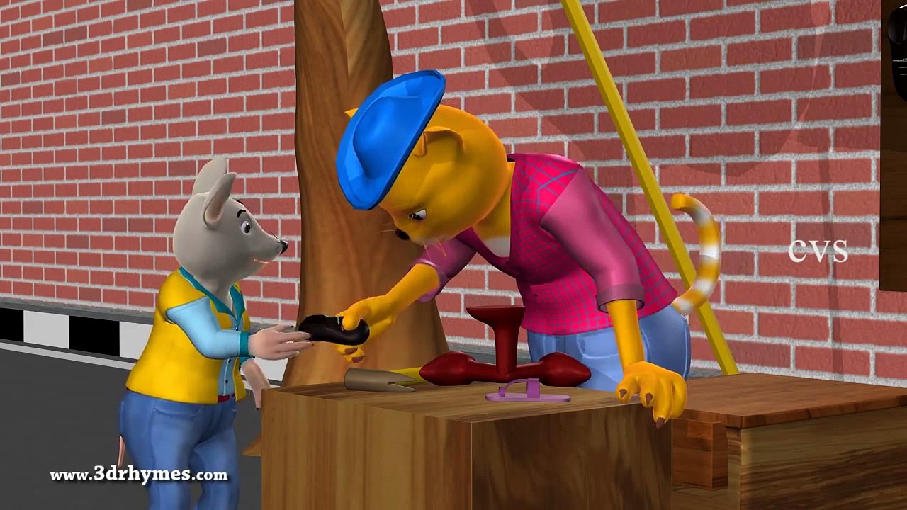 Cobbler Cobbler mend my shoes - 3D Animation English Nursery Rhyme for children (Fun)