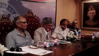 Freedom fighter of Pakistan Azad bin Hyder press conference at National Press Club Islamabad report by PCCNN CH.Ilyas