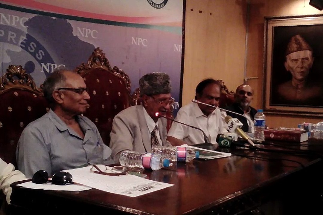 Freedom fighter of Pakistan Azad bin Hyder press conference at National Press Club Islamabad report by PCCNN CH.Ilyas