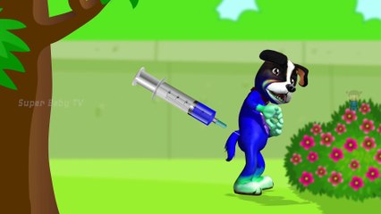Funny Little Dog Injections in The Bottom - Learning Colors for Kids with 3D Dog_12