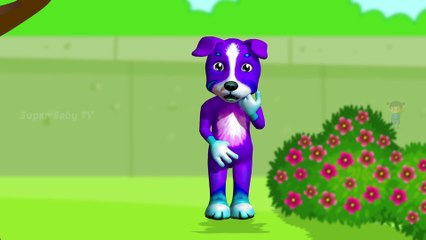 Funny Little Dog Injections in The Bottom - Learning Colors for Kids with 3D Dog_15